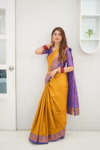 kanjivaram katan sharee with blause pcs