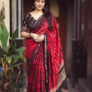 chanduri silk sharee