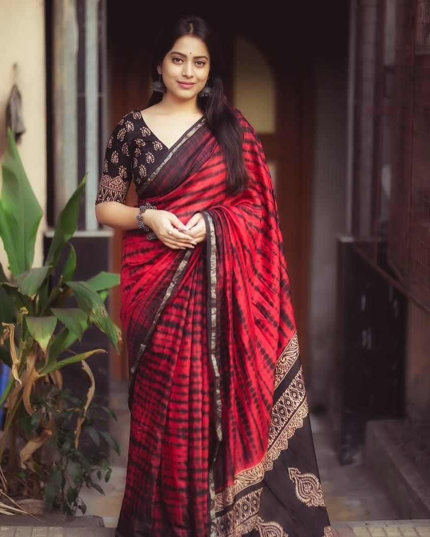 chanduri silk sharee